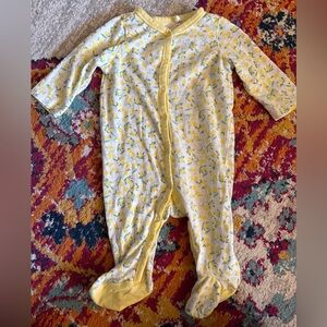 Jessica Simpson Lemon Print Baby Sleeper- 3-6m